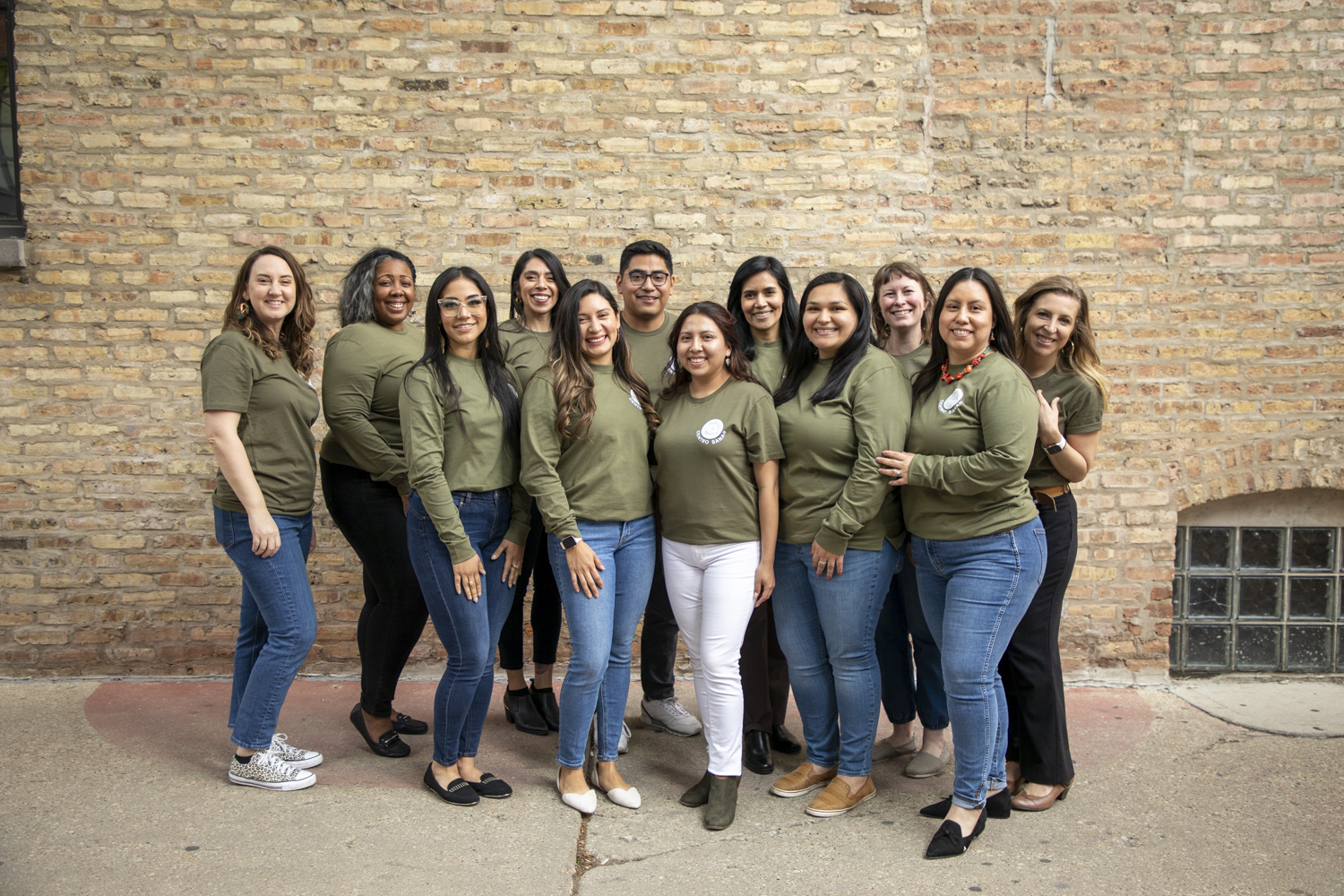 Centro Sanar Team posing at Chicago Beyond headquarters